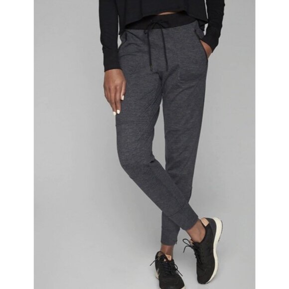 Athleta Pants - Athleta Women’s Flux Street Jogger Small Ankle Zip Gray Drawstring Athleisure